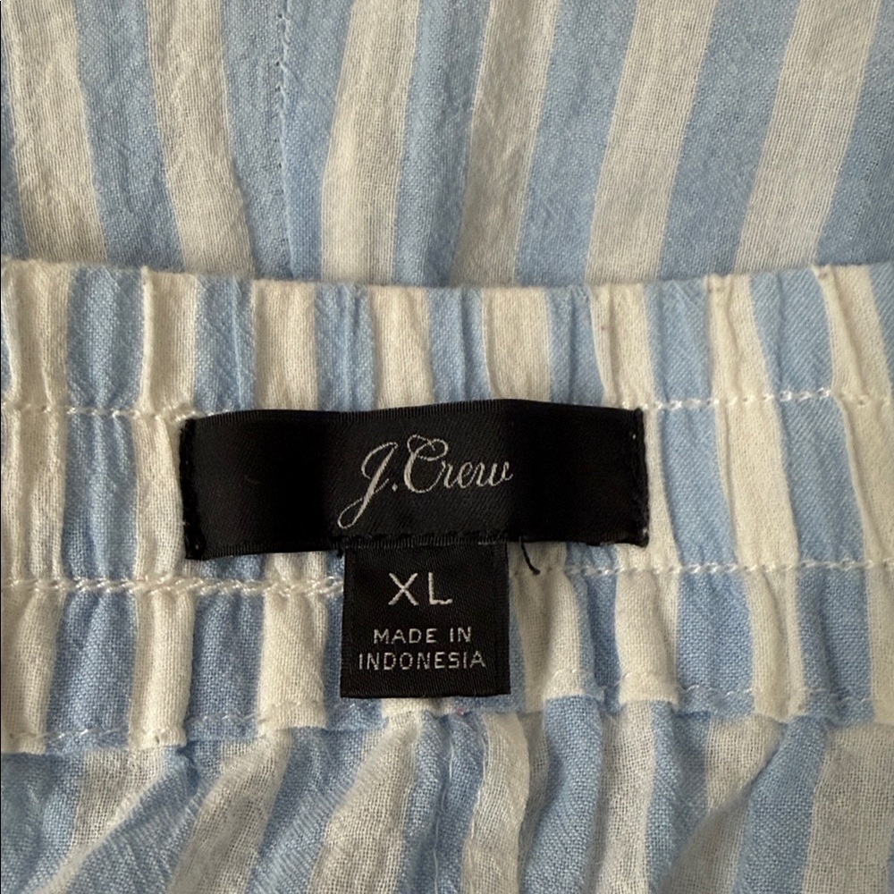J. Crew Striped Wide-Legged Pajama Bottoms - Picture 2 of 7